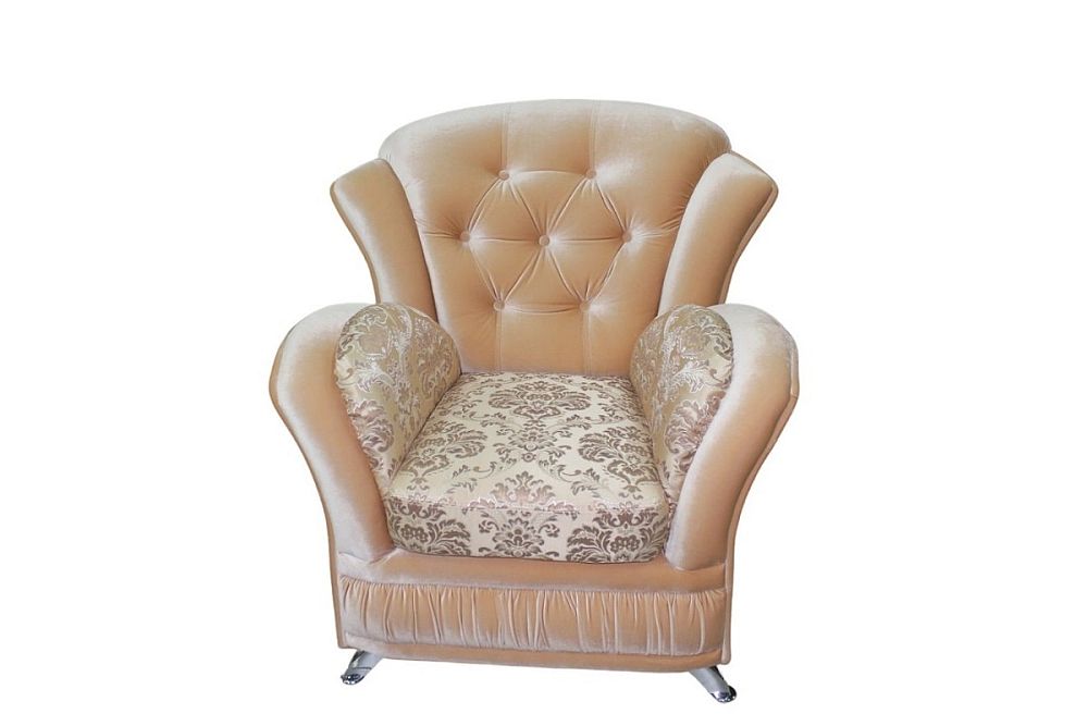 Мягкое кресло для отдыха Лера с подушками на подлокотниках  