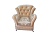 Кресло для отдыха Лера с фигурной спинкой и мягкими подлокотниками