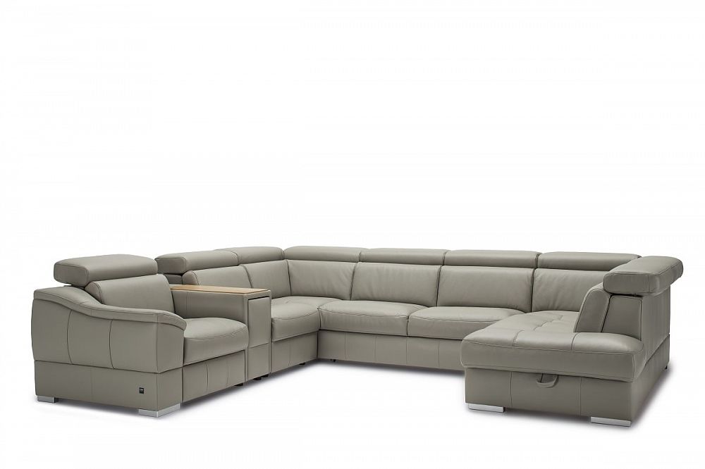 Кожаный модульный диван Урбаник