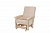 Фото кресла-глайдер Нордик в светлом декоре