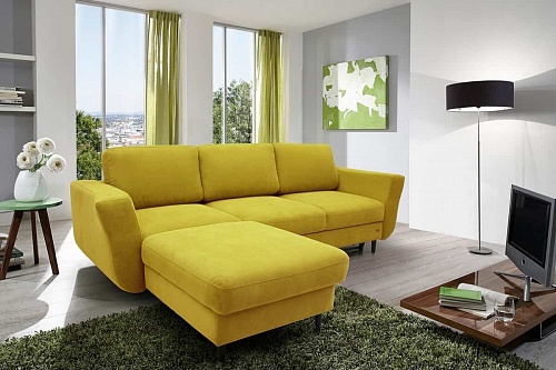 Угловой диван Томас с оттоманкой купить по цене 157 200 руб. с доставкой —интернет-магазин RestMebel.ru